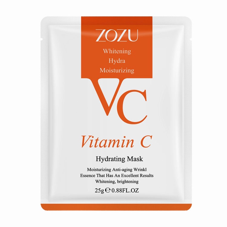 แผ่นมาร์คหน้า【30 แถม 30】ZOZU VC มาส์กหน้า เติมน้ำเพิ่มความชุ่มชื้น ควบคุมความมัน ส่วนผสมธรรมชาติ ลดความหมองคล้ำบนใบหน้า รูปที่ 6