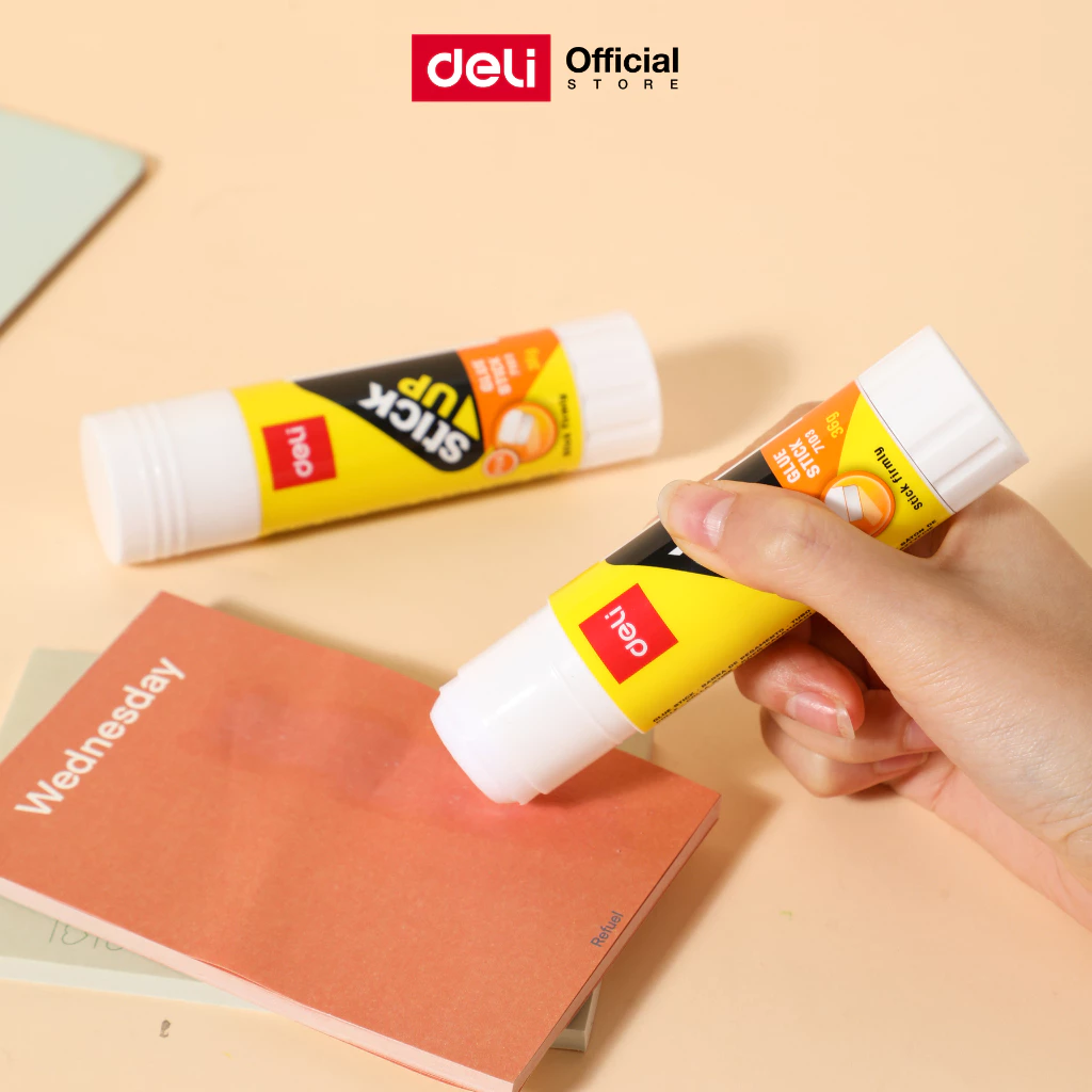 กาวแท่ง PVA ขนาด 36 กรัม Deli (แพ็ค 1 แท่ง) กาวขนาดพกพา กาว อุปกรณ์สำนักงาน เครื่องเขียน กาวแท่งพกพา
