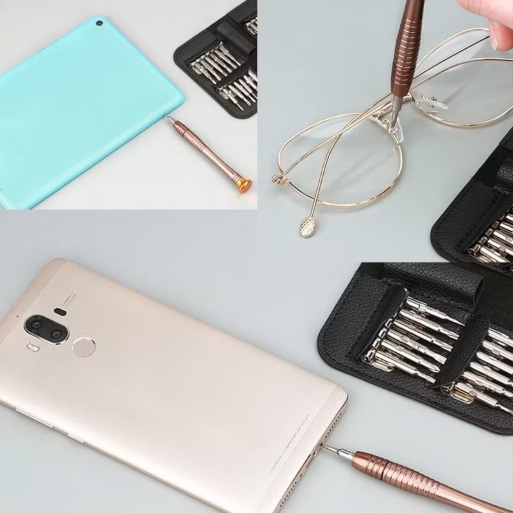 ชุดไขควงรวมอเนกประสงค์ 25 in 1 ชุดไขควง ซ่อมนาฬิกา แว่นตา โทรศัพท์มือถือ คอมพิวเตอร์และอุปกรณ์อื่นๆ - รูปที่ 6