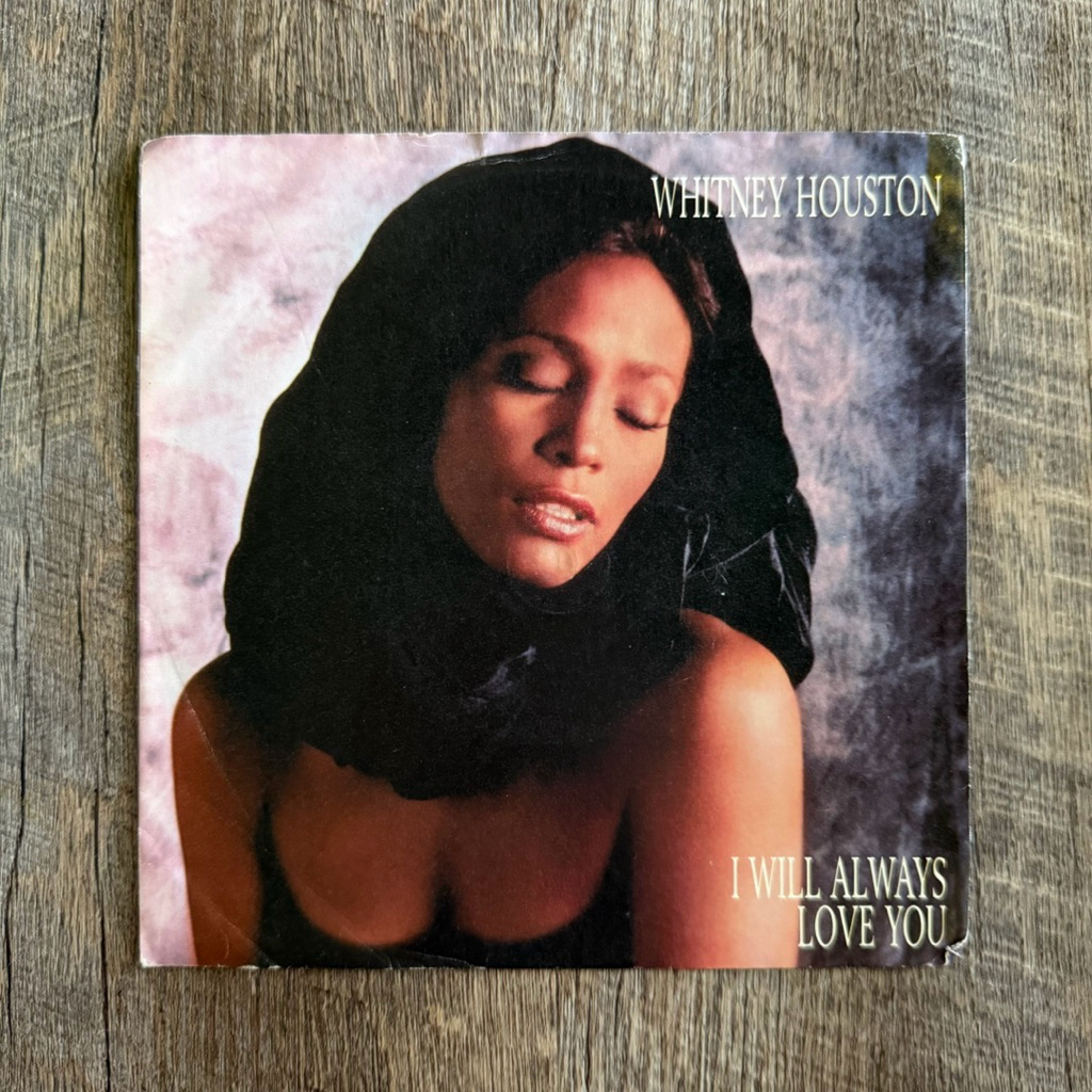 แผ่นเสียง Whitney Houston - I will always love you vinyl lp 7”(VG)