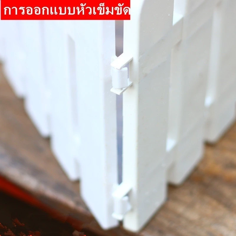รั้วพลาสติก PVC 50×42cm แพ็ค 10 ชิ้น รั้วสวน แข็งแกร่ง thumbnail 9