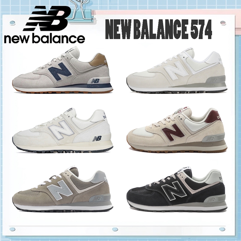 ของแท้ 100%รองเท้ากีฬาสปอร์ตไลท์NEW BALANCE 574ML574LGI/ML574EVW/U574LS2/WL574RCF/ML574EVG/ML574EVB