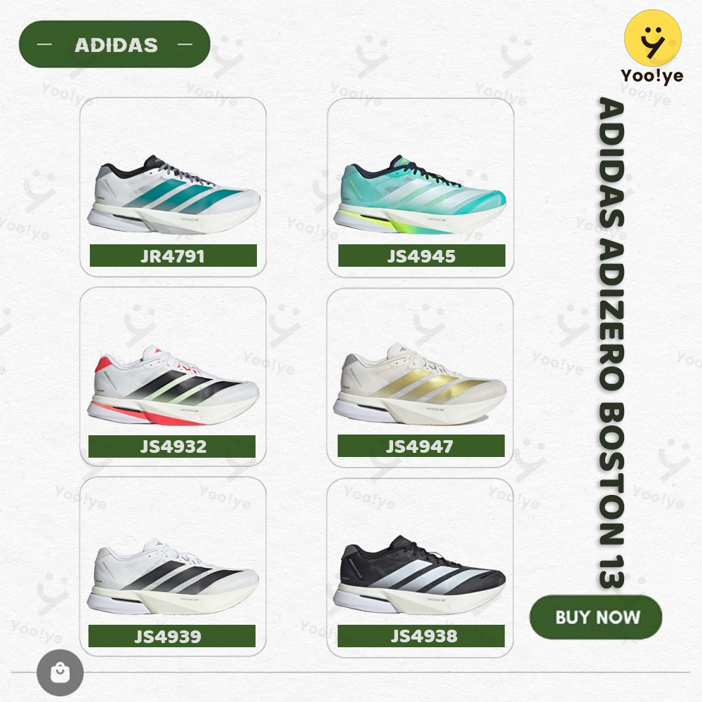📌ของแท้💯(🇰🇷 พรีออเดอร์)📌 Adidas Adizero Boston 13（JR4791/JS4939/JS4945）ชายหญิงrunningชายหญิงของใหม่ 