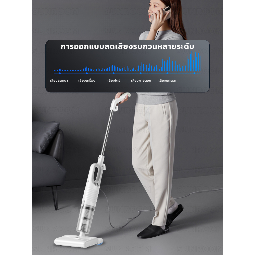เครื่องดูดฝุ่น มัลติฟังก์ชั่น 3 in 1 ดูดฝุ่น ถูพื้น 19000PA สายยาว 5 เมตร เครื่องดูดฝุ่นมีสาย รูปที่ 5