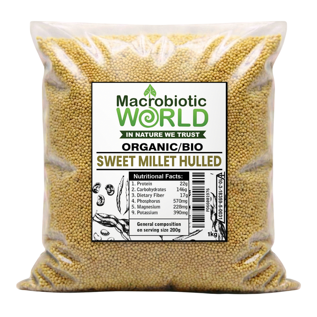 Organic/Bio Sweet Millet Hulled Grains | เมล็ดข้าวฟ่างหวาน