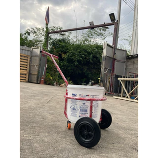 รถเข็นอเนกประสงค์ พร้อมห่วงเส้นผ่าศูนย์กลาง 35 cm ล้อยางตัน 8 นิ้วและ 2นิ้วหมุนรอบ เข็นลุยสวนทางขรุขระลุยได้ทุกสถานการณ์