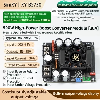XINYI BS750 BS1500 BS3000 มอดูลแปลงแรงดัน 900W/1500W/3000W สำหรับแอมป์เสียง ปรับได้ กำลังเต็ม ลมน้อย
