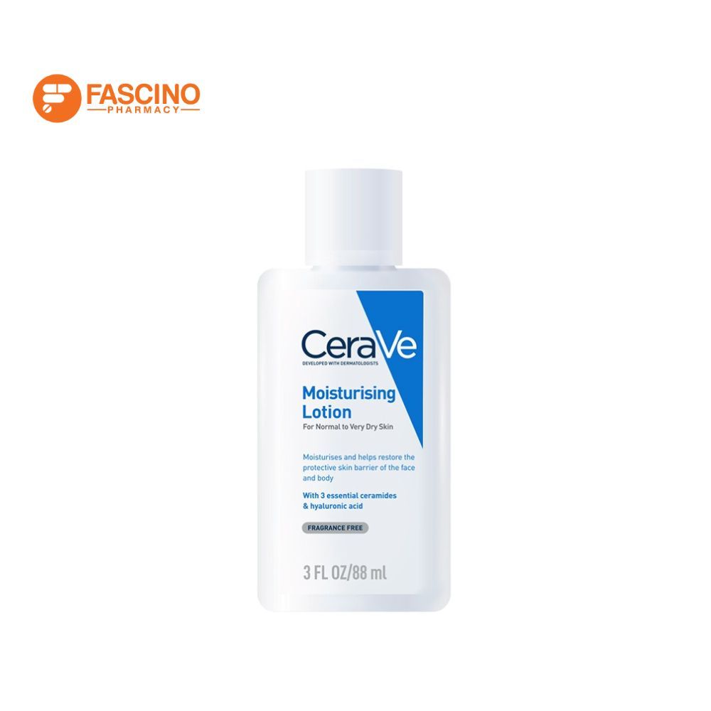 CeraVe Moisturising Lotion เซราวี มอยเจอร์ไรซิ่ง โลชั่นบำรุงสำหรับผิวแห้ง-แห้งมาก (88 มล.) ราคา ถูกที่สุด ดีลบีเคเค