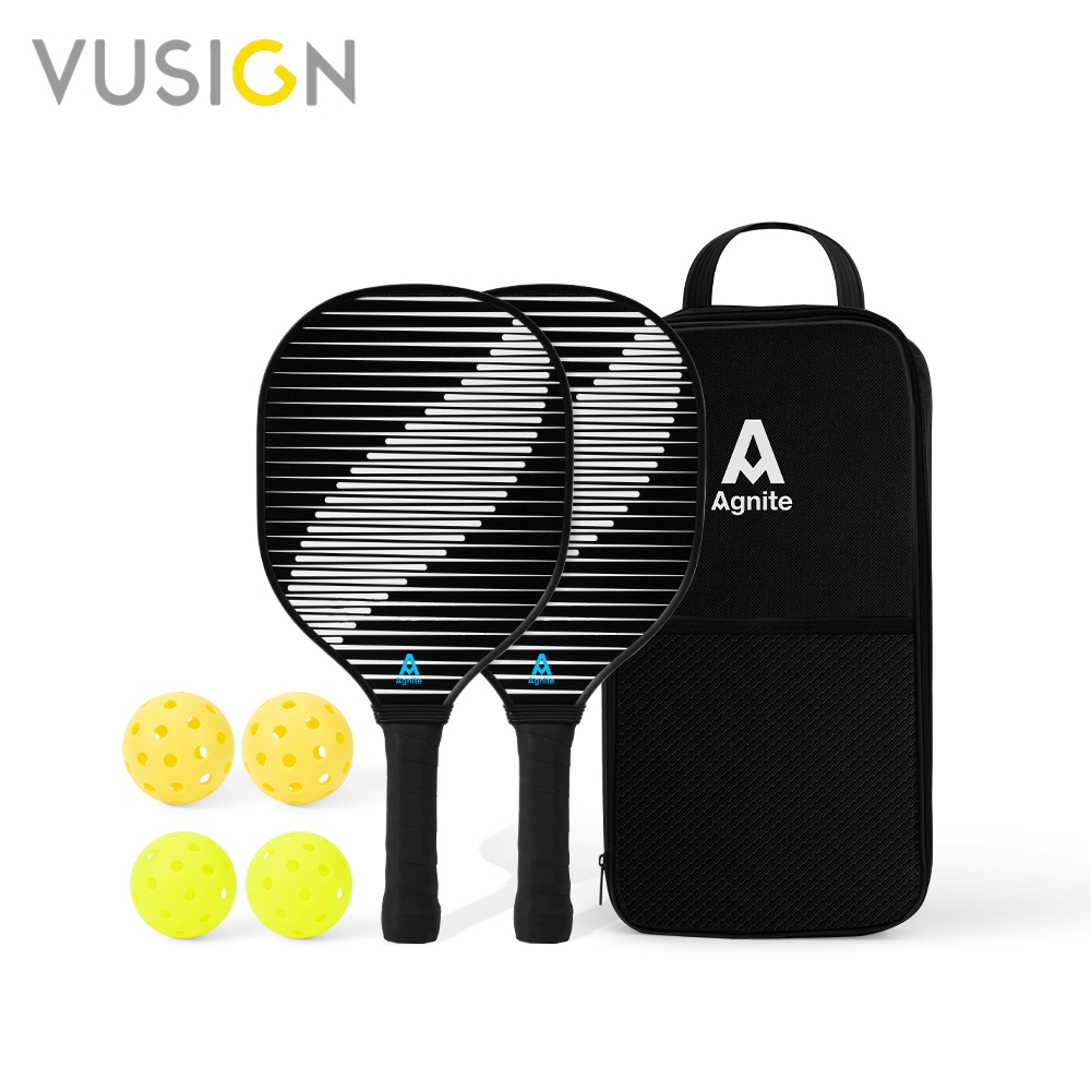 Vusign ไม้พิคเคิลบอล เซ็ตพิเคิลบอล มีความแม่นยำ สบายมือ ตีได้แรง Pickleball racket set