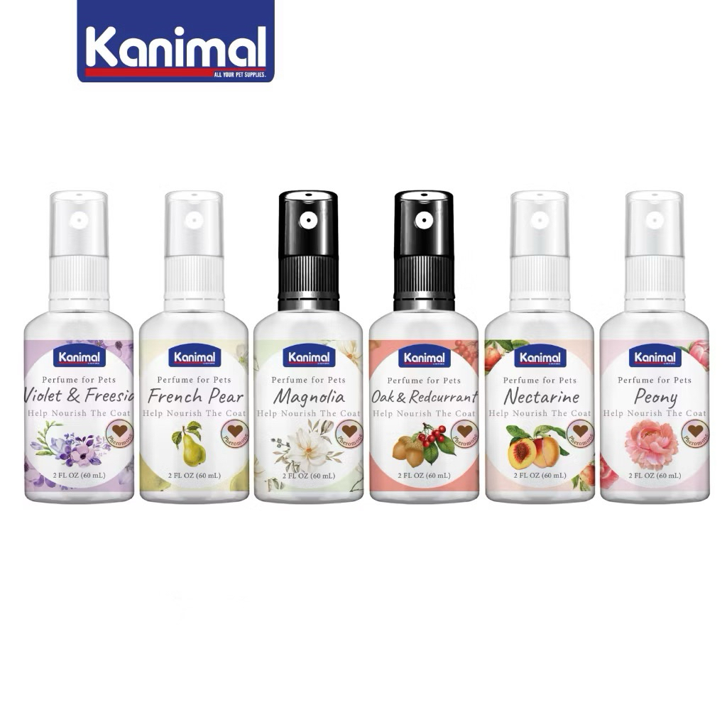 Kanimal Perfume for Pets น้ำหอมสุนัข น้ำหอมแมว ผสมฟีโรโมน ช่วยผ่อนคลาย บำรุงขน อ่อนโยน สำหรับสัตว์เลี้ยง ขนาด 60 ml
