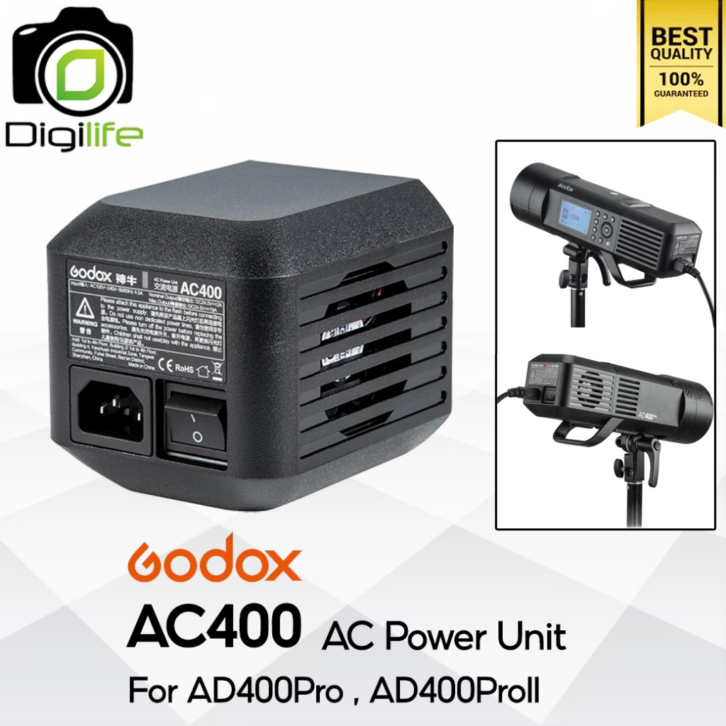 Godox AC400 AC Power Unit For Wistro AD400Pro, AD400ProII / Digilife Thailand