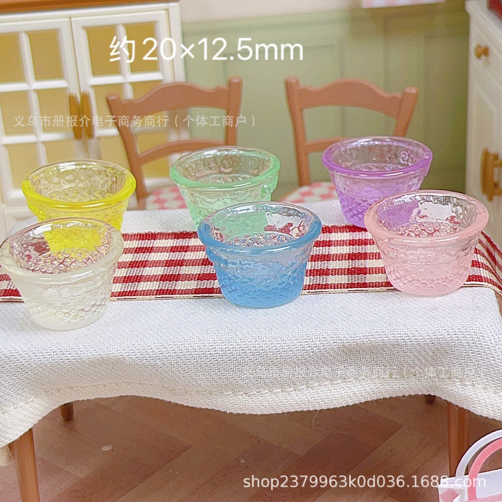 j682 ถ้วยใสของเล่นจิ๋วดีไอวายเซ็ตละ 10 ช้ิน