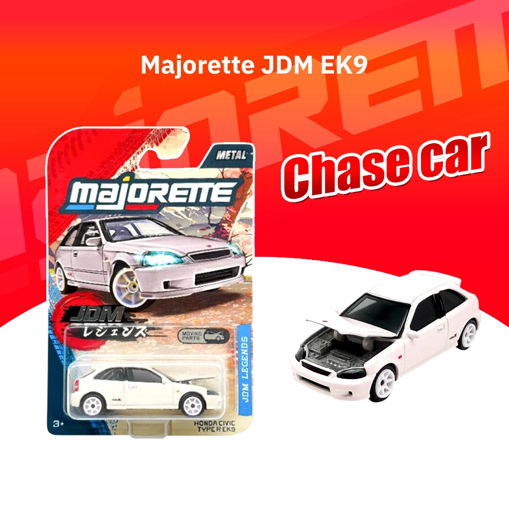 Majorette JDM Legends Premium Cars EK9 อีเค9 รถหายาก ล้อยาง limited edition [ Chase car ]