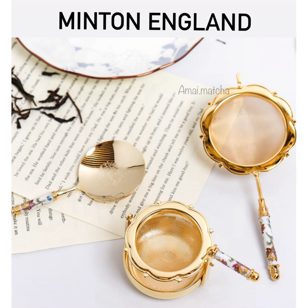 Minton England 🏴󠁧󠁢󠁥󠁮󠁧󠁿  ตระแกรงร่อนมัทฉะ พร้อมส่ง