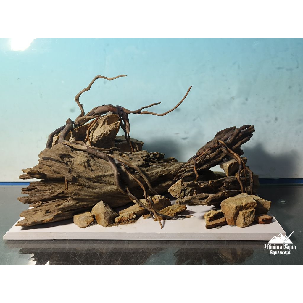 Layout,เลย์เอ้าท์สำเร็จสำหรับตู้ไม้น้ำ,ตู้ปลาขนาดไม่เกิน12"/30Cm.