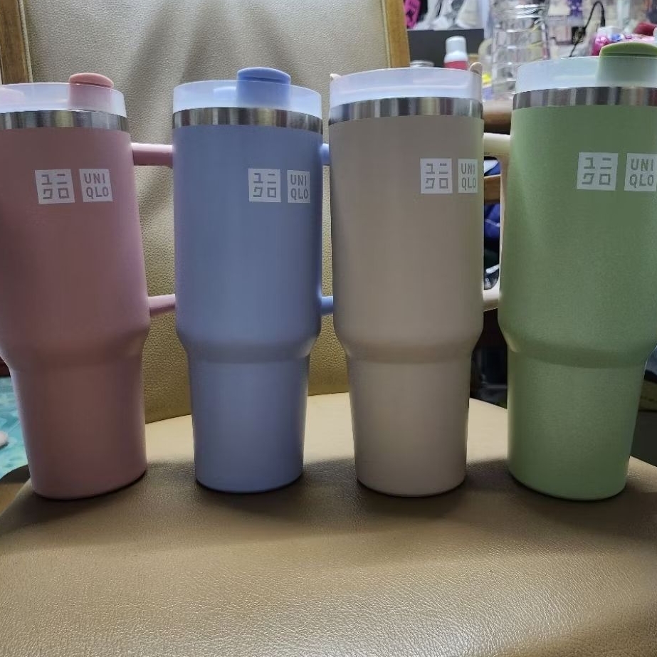 แก้วเก็บความเย็น Tumbler Uniqlo มี 4 สีพาสเทล