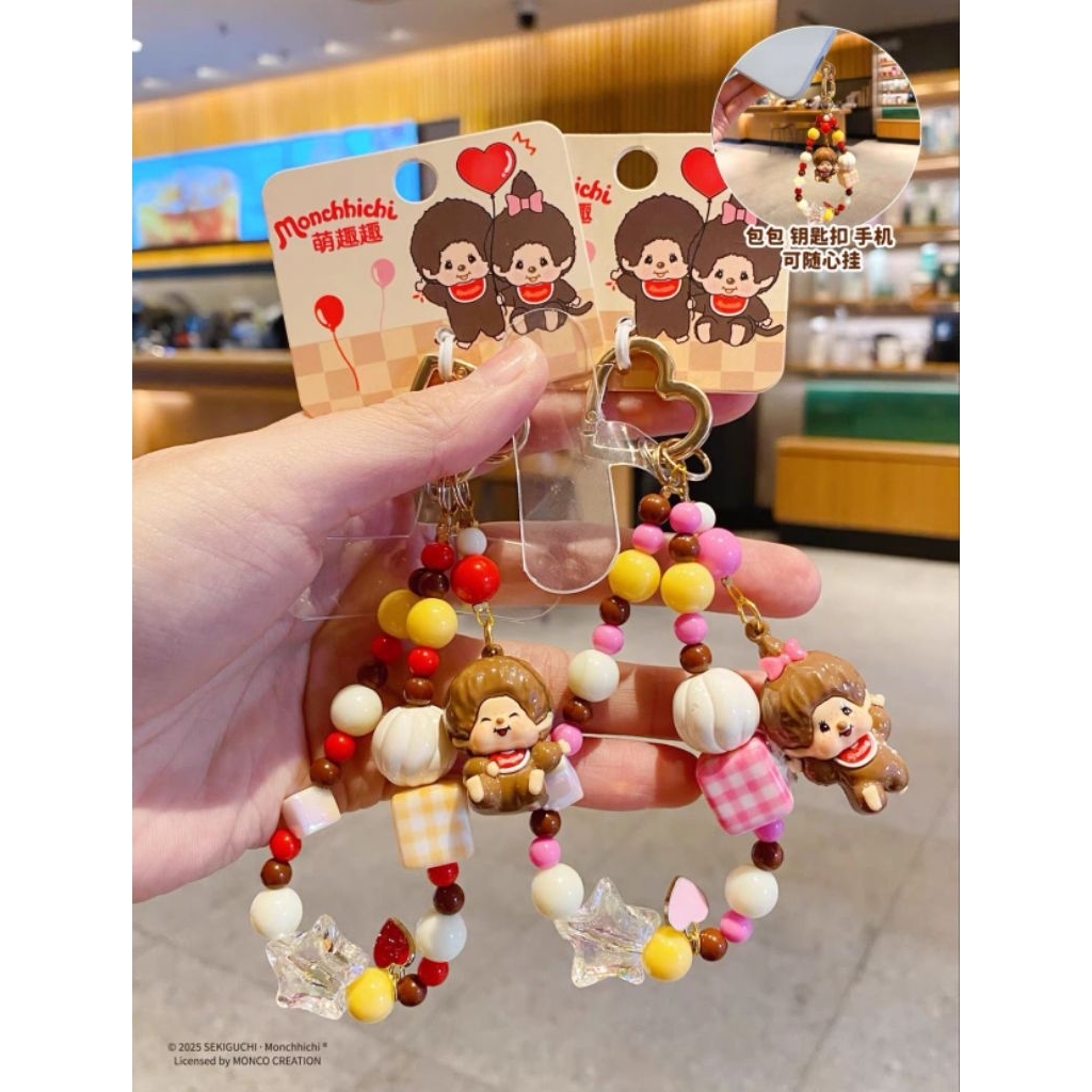 พวงกุญแจ​ห้อย​โทรศัพท์​ สายคล้อง​มือ​ถือ​ ลายการ์ตูน​น่ารัก​