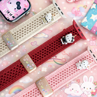 สายผ้าถัก KT แม่เหล็กล๊อค สำหรับสมาร์ทวอทช์ ขนาด 38,40,41,42…