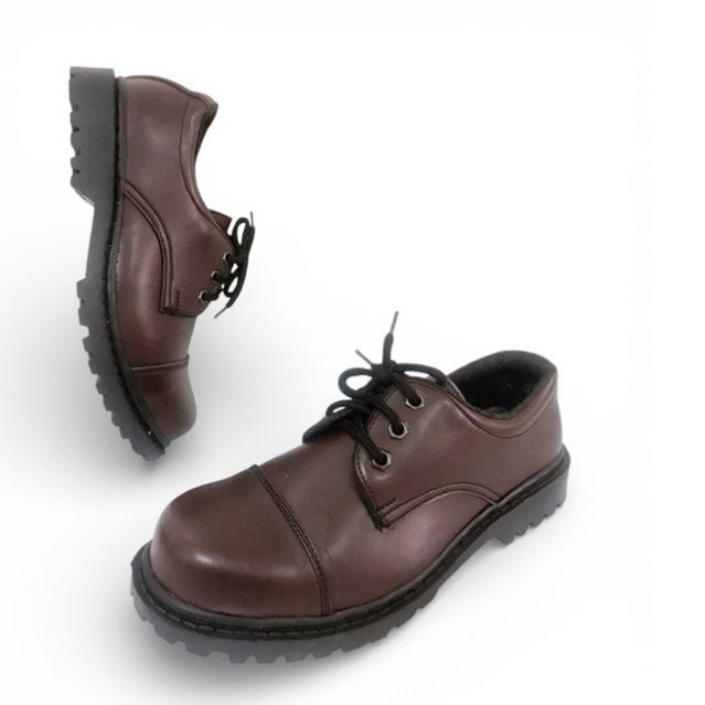 รองเท้าหัวเหล็ก Safety รองเท้าหนัง สีดำ (Size38-51)ต่อดำ - รูปที่ 6