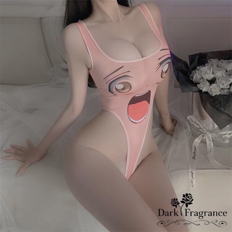 【DarkFangrance】พร้อมส่ง🚚🚚 ชุดบอดี้สูทเซ็กซี่ ชุดนอนไม่ได้นอน 🩷💛ลายปิกาจู วัสดุเรียบ ดีไซน์เป้าเปิด H9225