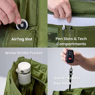 Wander Laptop Tote รองรับ Laptop 15 นิ้ว กระเป๋าใส่โน็ตบุ้ค กระเป๋าผ้า Re-Nylon จุเยอะ 18 ช่อง