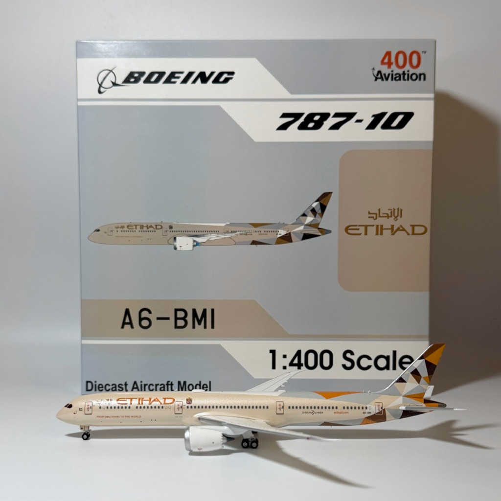 โมเดลเครื่องบิน Etihad Airways B787-10 Dreamliner A6-BMI [AV4231] Aviation400 1:400 [พร้อมส่ง]