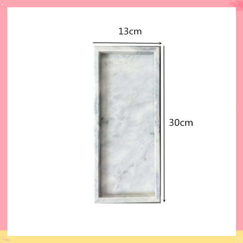 ถาดหิน ลายหินอ่อน (MH_028) จัดเก็บของ จัดระเบียบบ้าน ตกแต่งบ้าน ถาดหินอ่อนตกแต่งบ้านห้องน้ำชุดอ่าง - รูปที่ 5