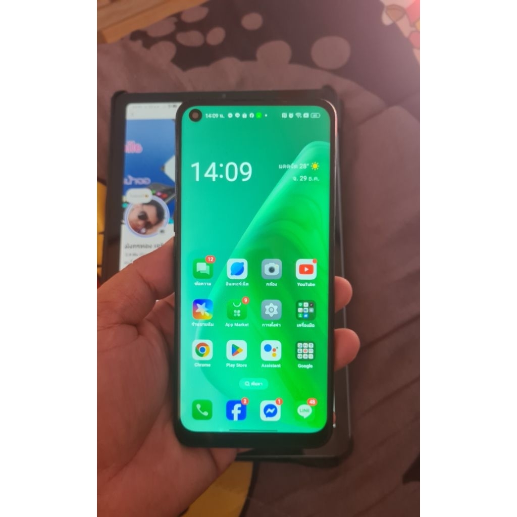 OPPO a74 5G Ram 6 + 6 ความจุเครื่อง 128 GB