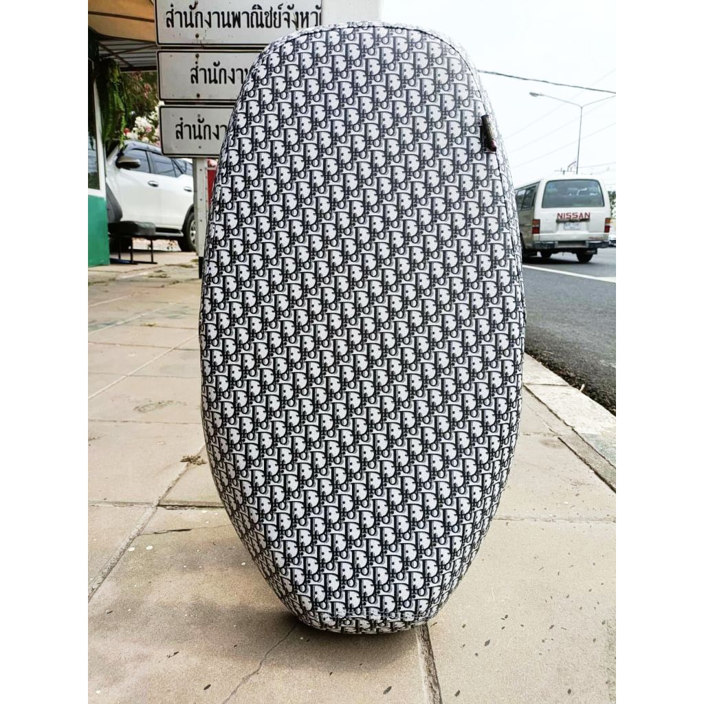 หนังหุ้มเบาะรถไฟฟ้า skg lion z2 สำหรับเบาะเดิมและเบาะปาดหนังเรดเดอร์ดำไม่ใช่ยางยืด