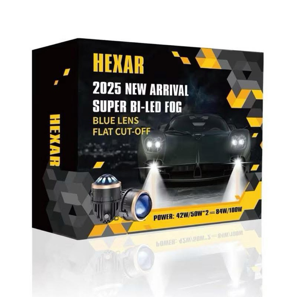 HexarNew2025 ตัวล่าสุดไฟตัดหมอก LED Projector 45W ขนาด 3 นิ้ว