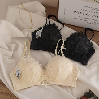 iPearl👙ชุดชั้นในเซ็กซี่ไร้โครง ผ้าลูกไม้น่ารัก ฟองน้ำดันทรงสวย เนื้อผ้านุ่ม ระบายอากาศดี สวมใส่สบาย สำหรับผู้หญิง