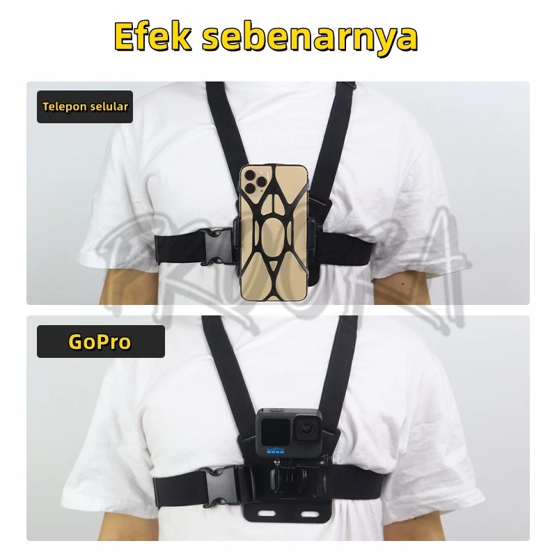 สายรัดหน้าอก สำหรับ GoPro Hero / โทรศัพท์มือถือ thumbnail 6