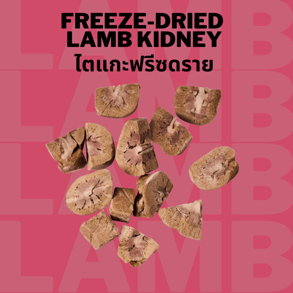 ไตแกะฟรีซดราย Bella's Bites Freeze-dried Lamb Kidney 25g