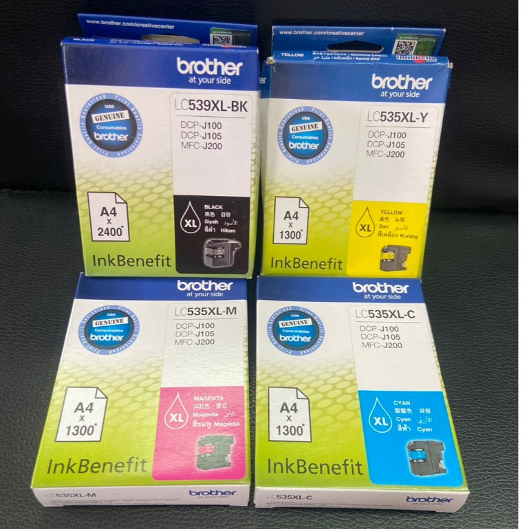 BROTHER LC-539XL BK 535XL หมึกพิมพ์ ของแท้