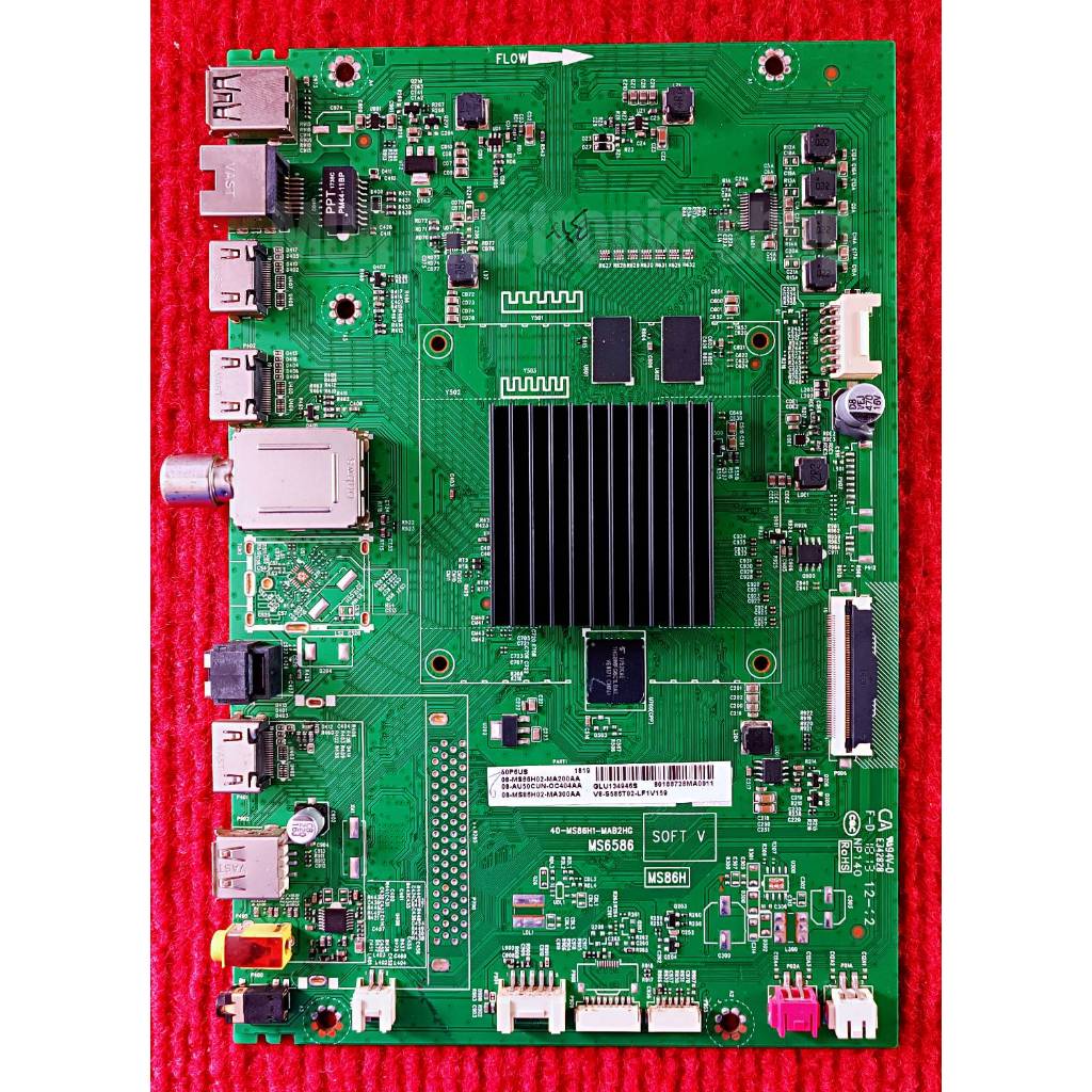 เมนบอร์ดทีวี TCL รุ่น LED50P6US พาสบอร์ด 40-MS86H1-MAB2HG