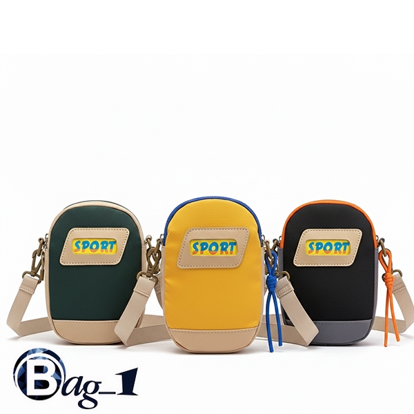 bag_1(BAG2365) กระเป๋าสะพายข้างทรงโฟน ป้ายSPORTผ้าไนล่อน