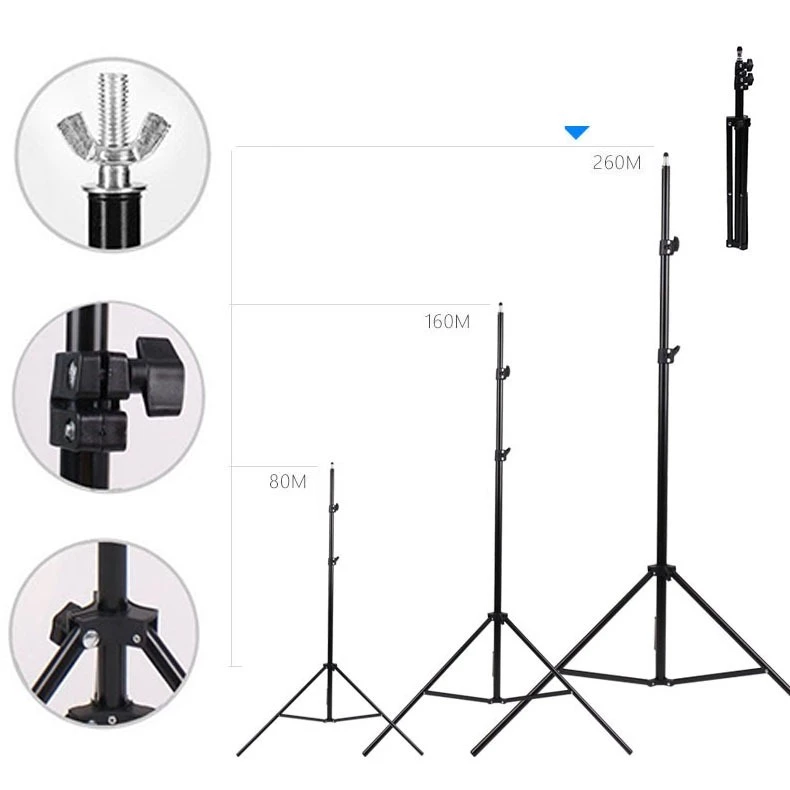 Photography 2*3m Green Screen ผ้าฉากถ่ายภาพ สตูดิโอถ่ายภาพ ฉากหลัง ฉากถ่ายรูป 2*2m Background Stand Kit 4 คลิป&1 กระเป๋า thumbnail 4