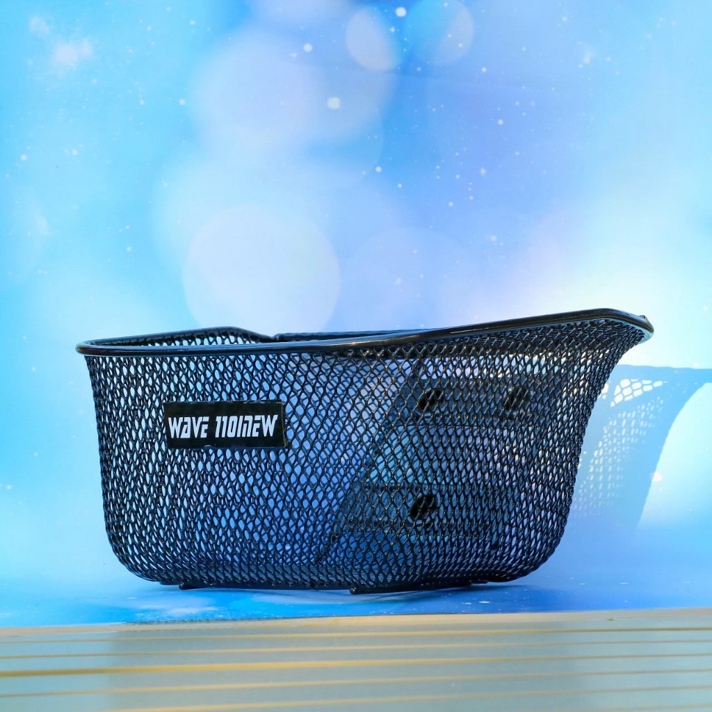 ตะกร้าหน้ารถสีดำ สำหรับรถมอเตอร์ไซค์ รุ่น W110i #SFShop