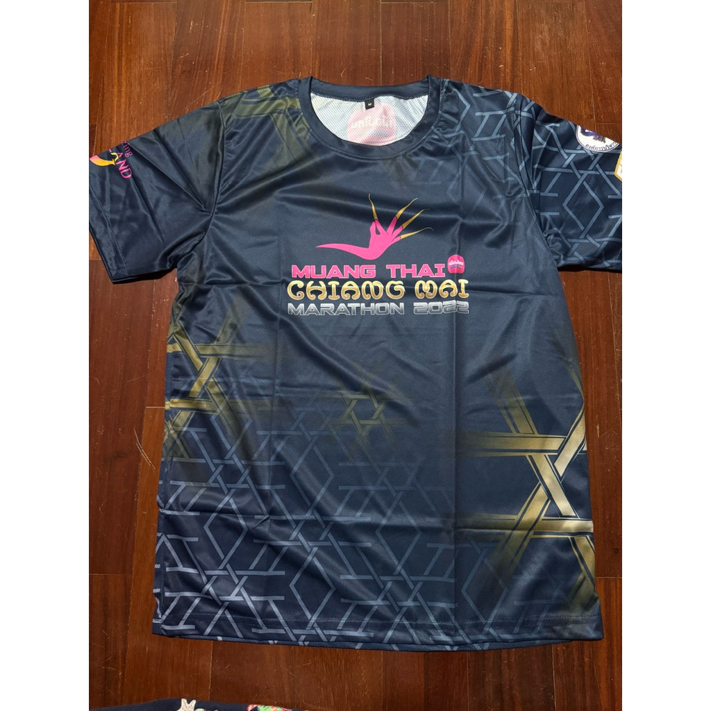 เสื้อ Finisher 42.195KM FINISHER SHIRT งาน งานเมืองไทยเชียงใหม่มาราธอน Muang Thai Chiangmai Marathon