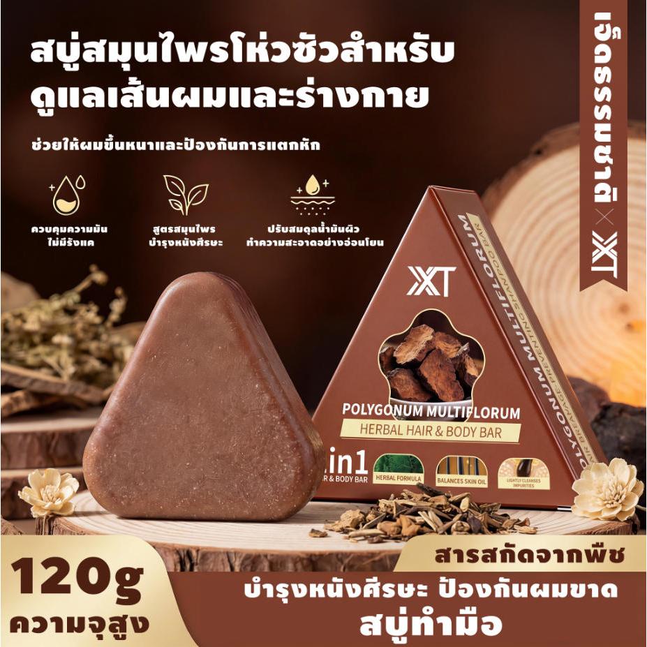 ซื้อ 1 แถม 1 สบู่สมุนไพร 2in1 120g XT โพลีโกนัม ปรับสมดุลน้ำมัน-ลดรังแค-แก้ผมร่วง-ผมหนา