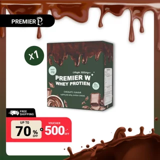 Premier W Hydrolised Whey Protein Isolated Chocolate Flavor Sachet เวย์โปรตีนไฮโดรไลซ์ กลิ่น ช็อกโกแลต บรรจุ 10 ซอง 1001