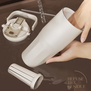 [รุ่นใหม่!] แก้วเก็บความเย็น 800ml ซับในเคลือบเซรามิก (Ceramic Liner) เก็บอุณหภูมิได้นานไม่ติดกลิ่น พร้อมหูหิ้วพกพาสะดวก