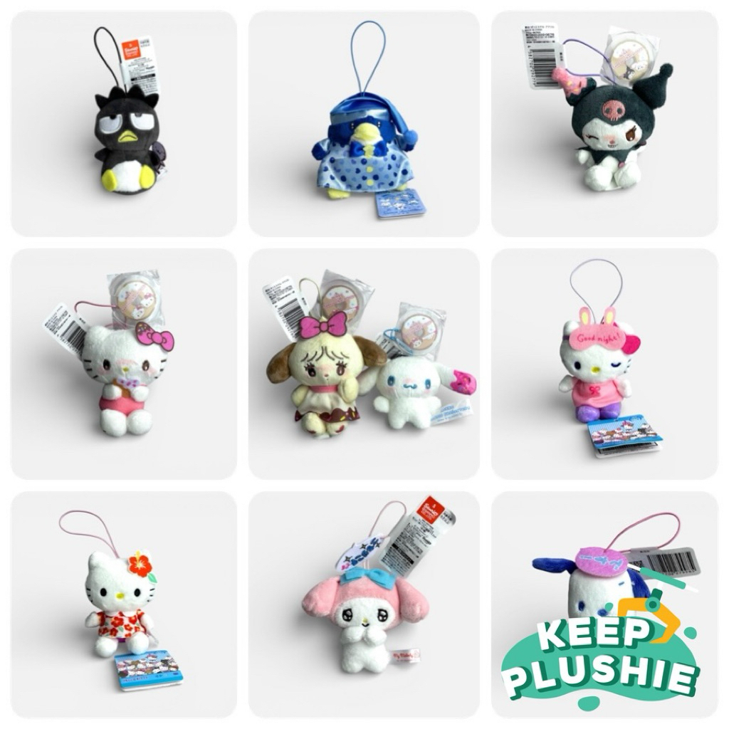 (พร้อมส่ง) พวงกุญแจ sanrio ขนาดประมาณ 4“ ของแท้จากญี่ปุ่น 100%