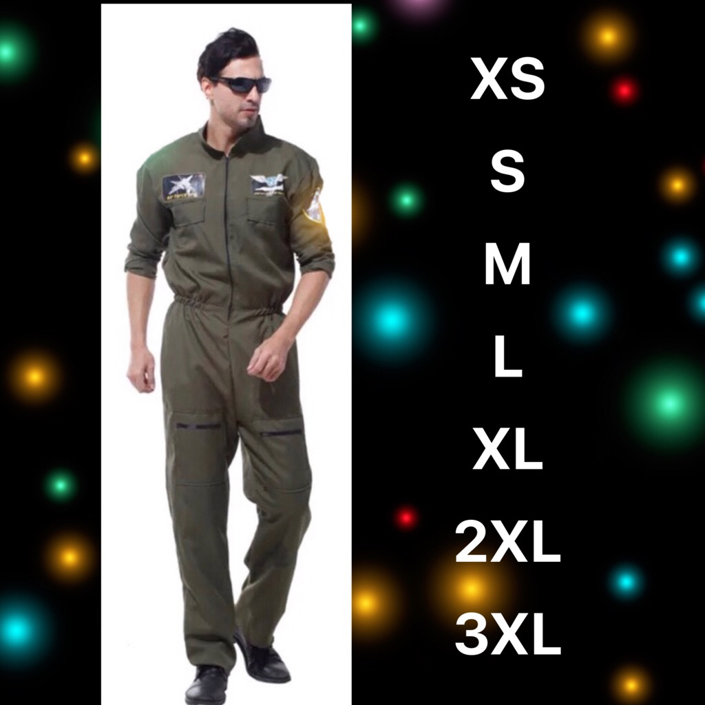 ชุดนักบินผู้ใหญ่ f16  ชุดหมีนักบิน Top gun ท๊อปกัน อาชีพ ทหารอากาศ