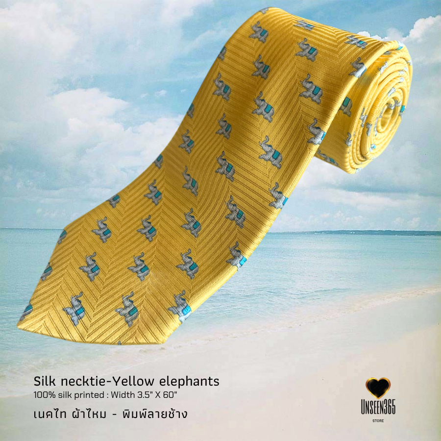 เนคไทผ้าไหม ทอแจ็คการ์ด Silk necktie Jacquard - PRT-10 SN1 -จิม ทอมป์สัน -Jim Thompson