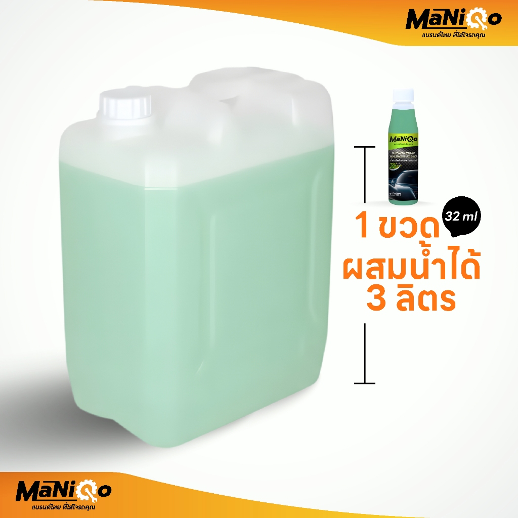 Maniqo น้ำยาเติมหม้อน้ำฉีดกระจก น้ำยาเติมที่ปัดน้ำฝน สูตรเข้มข้นพิเศษ [พร้อมส่งทุกวัน] - รูปที่ 3