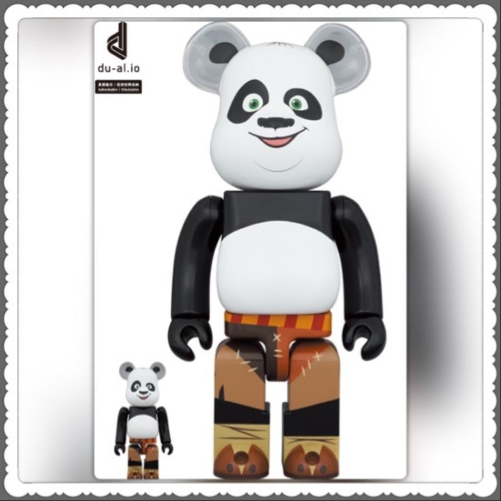 (ของแท้) BE@RBRICK Kung Fu Panda 100％ & 400％ (bearbrick 2023)