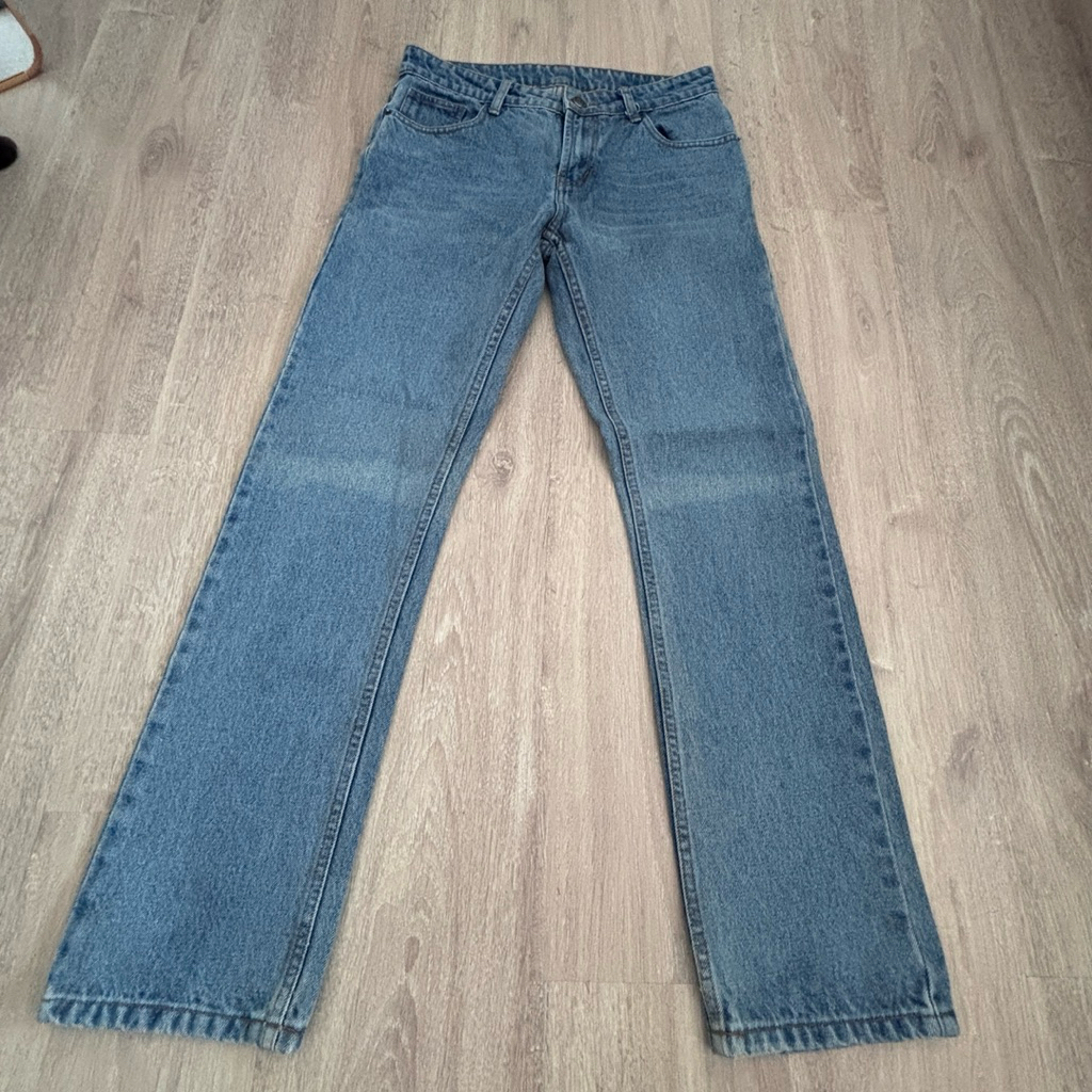 ส่งต่อ BUCK OFFกางเกงยีนส์ทรงกระบอก สียีนส์กลางคลาสสิก ใหม่มาก