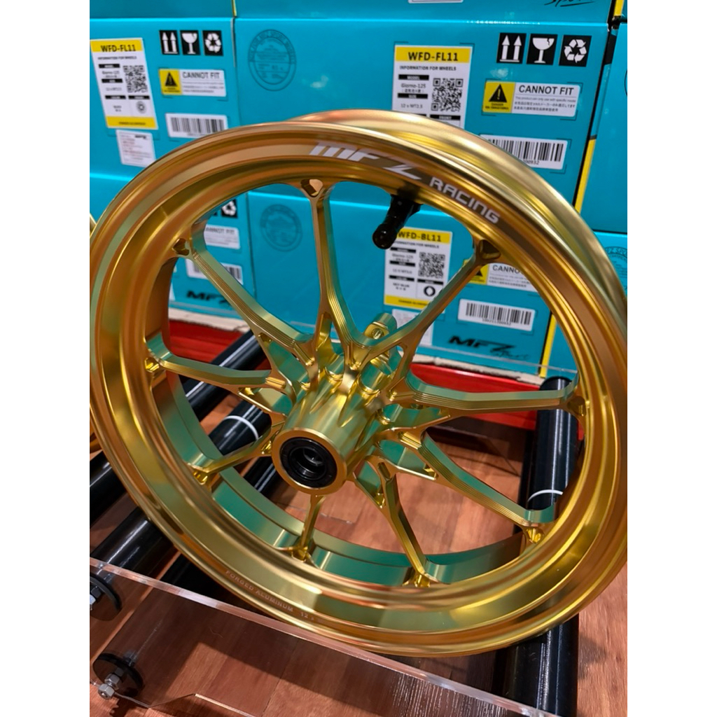 ล้อ forged MFZ Honda giorno สีทองดุมเต็ม - รูปที่ 3