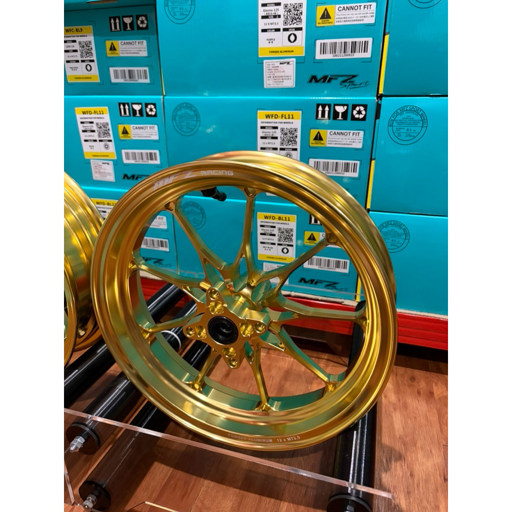 ล้อ forged MFZ Honda giorno สีทองดุมเต็ม - รูปที่ 6